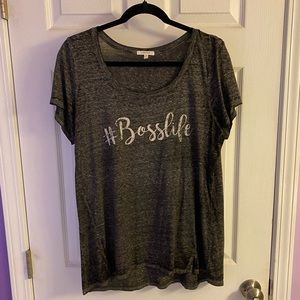 #BossLife Burnout Graphic Tee - Maurices